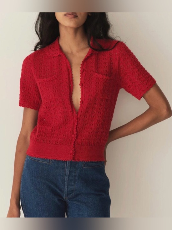 Doen Tops - Doen Gloriana Top in Wild Cherry
